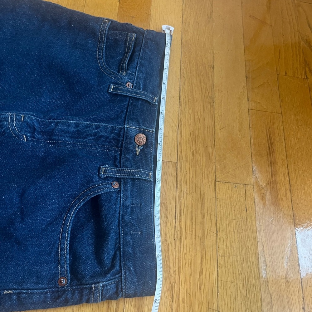 Madewell Rigid Denim Straight Mini Skirt 27 - Picture 4 of 11
